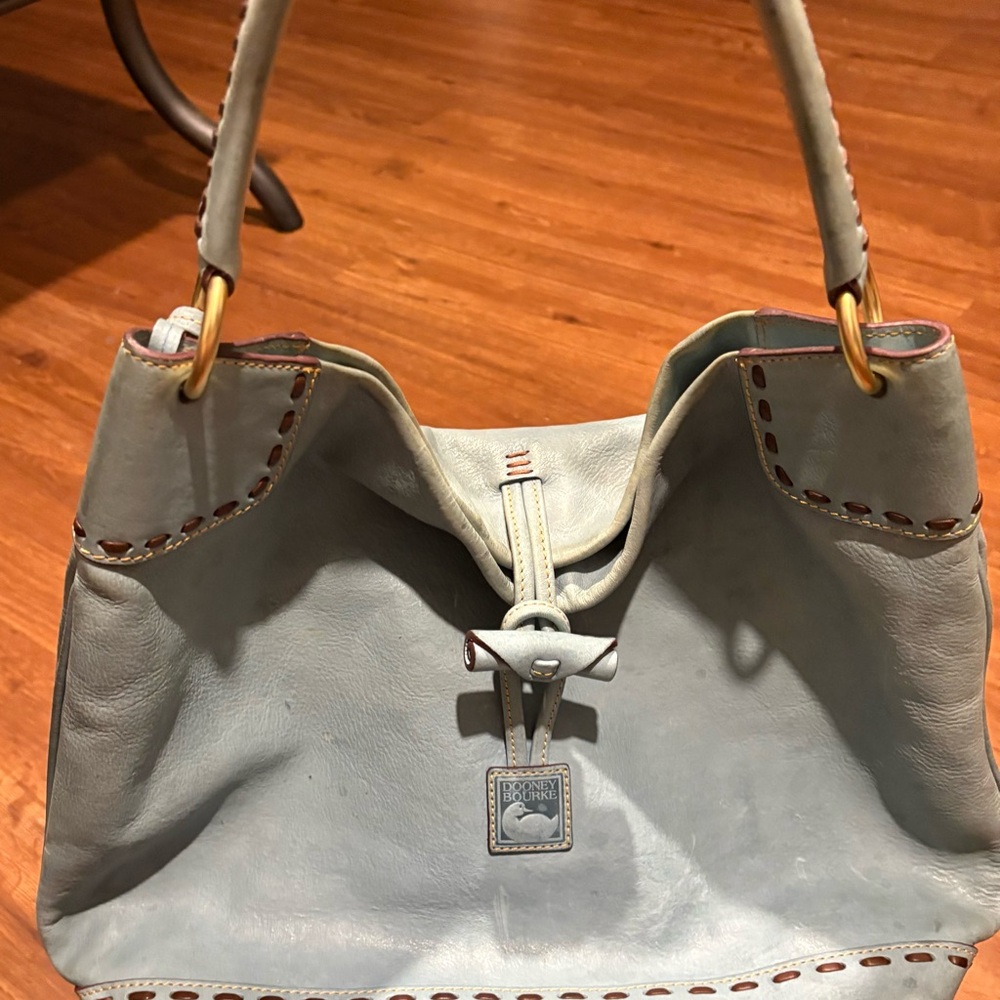 Dooney & Bourke Blue Leather Shoulder Bag